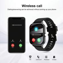 Hot 1 Pair Comfortable Silicone Watch Bands For Men & Women, Upgraded Smart Watch With Wireless Earbuds, Featuring Step Counting, Calorie Tracking, Multiple Sport Modes, Remote Camera, Music Control, Alarm, Message Reminder, 180mAh Battery, 1.83" Full Touch Screen, Compatible With Android & IOS, Great Gift For Holidays