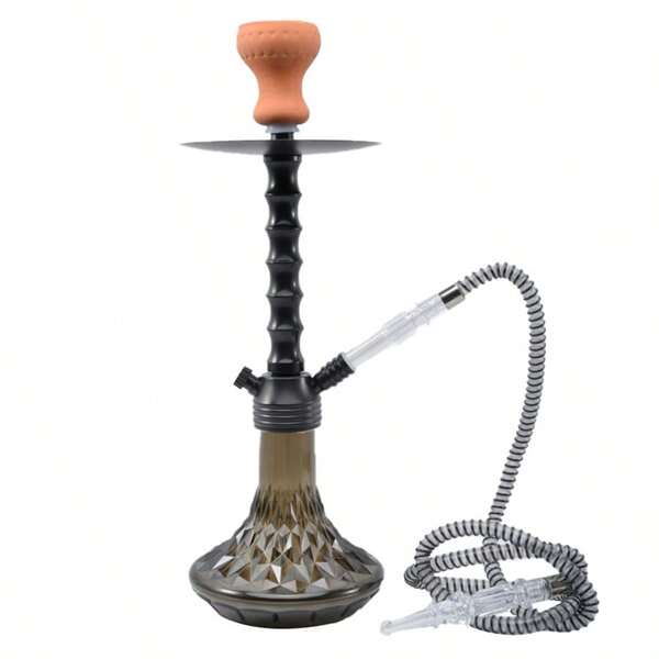 1 Set Classic Acrylic Hookah, Single/Double Hose Hookah Pipe, Portable Hookah Bowl & Parts, No Electricity Needed