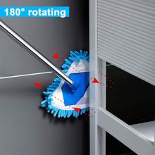 Multifunktionaler Teleskop-Dreieck-Wischmopp - 360° drehbarer einziehbarer Griff mit waschbaren Chenille-Pads, Sackgassen-Design für Decke, Wand, Boden, Auto Tiefenreinigung, Nass- und Trockeneinsatz, winkelverstellbarer Staubwischer - Verlängerungswerkzeug für hohe Decken & Haustierhaare - perfekt für Hausbesitzer, Reinigungskräfte, Autopflege - Muss-haben für den Frühjahrsputz & Einweihungsgeschenk