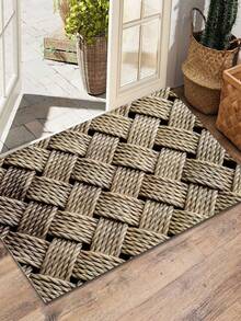 1 pieza Decoración navideña, incluye patrón de cielo estrellado, diseño de planeta y nebulosa, patrón de elemento navideño, felpudo redondo minimalista, adecuado para decoración de sala de estar, dormitorio, comedor, alfombra para exteriores, alfombra de sala de estar, decoración minimalista, alfombra de vacaciones de diseño simple - Multicolor - Ver 18