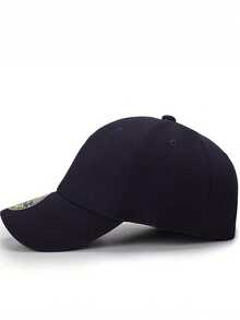 1pc Men's Stretch Fit Baseball Cap - Lightweight Structured Hard Buckram, Fully Closed Sunshade Design For Outdoor Sports & Casual Wear, All-Season Hat (Hand Wash Only), Woollike Fabric Stylish Headwear, Breathable Material, Adjustable Headwear, Fashionconscious Men - Multicolor - View 4