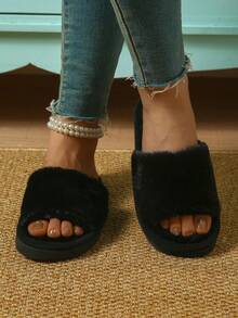 Chinelos Confortáveis e Casuais para Mulheres, para Uso em Casa/Interno