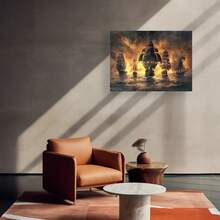 Framed 1PC Room Decor Pirate Ship Decorations Art Prints- Pirate Wall Art, Nautical Sailboat Canvas Art Painting For Man Cave, Bar, Conquistador Poster Large Wall Art Pirate Pictures - Framed - View 5