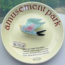 鸟与花系列发夹，小众设计鹦鹉醋酸纤维发夹，卡通拼布鸟发夹，创意可爱大雏菊醋酸纤维发夹，向日葵发夹，可爱甜美花朵发髻发夹，高品质水钻发夹 - 彩色 - 查看 33