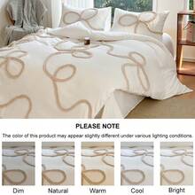 Soft & Comfortable 3 PiecesFloral Embroidered Duvet Cover Set, Breathable 100% Polyester Fabric, All-Season Zipper Closure, Machine Washable, Twin/Full/Queen/King - Bedroom Bedding Set (Duvet Insert Not Included) - White - View 7