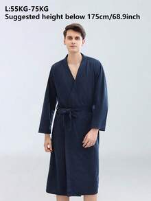 1件式個性化刺繡華夫格針織浴袍，客製化字母刺繡浴袍，適合情侶、伴娘、新娘婚前派對，SPA酒店浴巾套組，個性化婚禮禮物、週年紀念禮物 - 彩色 - 查看 13