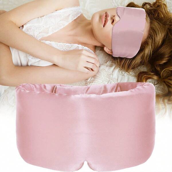 1 pieza Nueva máscara de seda para dormir, banda de dormir, antifaz para los ojos para el sueño nocturno