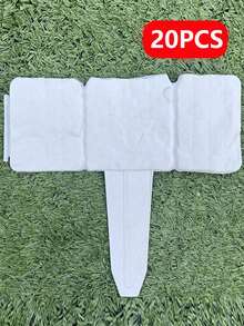 20pcs Grey Stone Pattern Plastic Garden Border Edging - Easy To Install Decorative Fence For Yard, Lawn And Balcony, Perfect For Flowerbed And Landscape Boundary - Multicolor - View 16