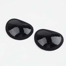2 pezzi di coperture adesive invisibili a forma di cuore in silicone per capezzoli, petali triangolari in spugna spessa per il seno, reggiseno con spalline regolabili per costumi da bagno