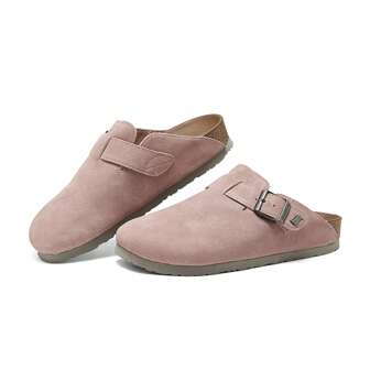 Skechers 秋季绒面革柔软舒适包头拖鞋 158830