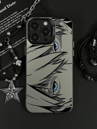 1pc Anime Boy Printed Anti-Slip Phone Case Compatible With Apple 11, 12, 13, 14, 11 Pro Max, 12 Pro Max, 13 Pro Max, 14 Pro Max, XR, 15, 15 Pro, 15 Pro Max, Series