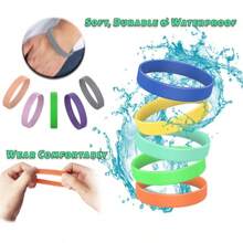 14 Pcs Rubber Bracelets Silicone Bracelet Men Rubber Wristbands 14 Color Mixed