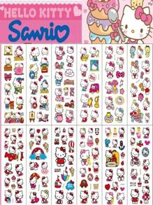 Sanrio Set de 12 pegatinas 3D de burbujas de Hello Kitty de Sanrio, pegatinas de dibujos animados de PVC, burbujas lindas de recompensa para papelería, adecuadas para scrapbooking y decoración, Sanrio, vuelta al cole, útiles escolares