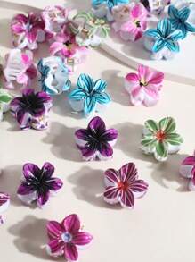 15/20/30 pièces Mini barrettes en forme de fleur, couleur café, petites pinces à cheveux pour les franges et les cheveux rebelles (taille unique = 20 pièces). Barrettes à cheveux, pinces à cheveux, accessoires de cheveux pour femmes