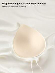 Copa de ropa interior acolchada de 6 cm de grosor, relleno para pechos pequeños, insertos de almohadilla de pecho con aumento desmontables y lavables para aumentar el acolchado, accesorios de ropa interior y sujetador - Albaricoque - Ver 5