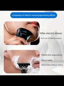 1 Handle + 24 Blades+1 Box Luxury Men's Stainless Steel Razor Set - Ultra Sharp Close Fitting Blades For Smooth Shaving And Beard Trimming, Easy To Clean And Durable, With Anti Slip Metal Handle Multiple Package Options Available - Orange - View 5