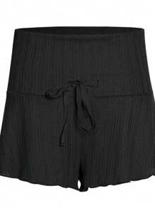 Daydance Shorts de ballet para mujeres adultas, cintura alta, con vuelo, pantalones de danza de punto