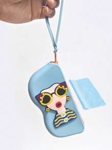 Silicone Glasses Case, Portable Sunglasses Storage Bag, Large Capacity Eyeglasses Pouch, Makeup & Cable Organizer, Mother's Day Gift, Gender Reveal Party, Perfect For Birthdays, Weddings, Parties, The Perfect Gift For Colleagues, Friends, And Family, Back To School