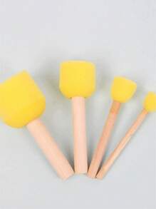 4 piezas/5 piezas Esponja de limpieza con forma de hongo de uso múltiple, de vuelta al colegio