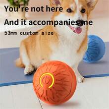 Juguete electrónico interactivo automático con movimiento rebotante y rodante recargable por USB para perros - Blanco y Negro - Ver 5