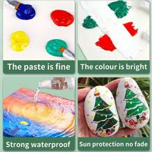 24 Colors Mixed Color Gouache Colour Paint, Colorful Multi-Purpose Paint For Painting,12/18/24colours Art Professional Pigment Set.Each 5ml/0.18oz-Perfect For Artists, Students, Crafts, Diy Wall & ClothesPainting!,Back To School,School Supplies