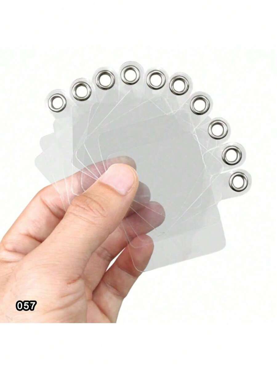 10 Stücke/Set matte transparente Kartenfach Handyhülle Klebehalterungen, universelle Handyband Halter, Anti-Verlust Verbindungsteile
