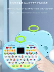 益智玩具儿童学习机模型，智力开发，数字，动物声音，字母发音，模拟平板电脑，生日/学校奖励礼物（可能存在轻微手工测量误差） - 彩色 - 查看 4