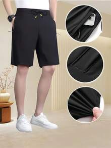 Kit 3 Bermuda Shorts For Men, Imported Shorts For Men, Polyamide, Ice Silk, Gym, Elastane, Casual, Quick Drying - 綠色 - 查看 5