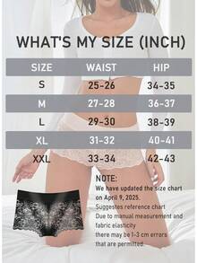 Lace Boy Shorts Cheeky Panties Breathable Womens Underwear Stretch Cotton Waistband Underwear Women 5 Pack - C-多色(5個裝) - 查看 7