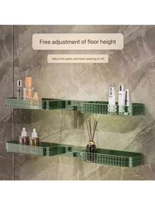 Estantería de esquina de alta gama minimalista y de lujo, de un solo estante, de estilo minimalista, con patrón de estrella, ideal para baño, sin instalación requerida. Solución de almacenamiento perfecta.