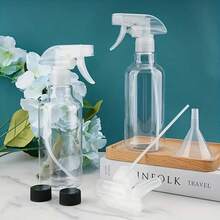 [200ml Multi-Functional Spray Bottles] 200ml Premium Spray Bottles Classic Transparent Design For Kitchen Oil Spray, Hair Styling, Vegetation, Cleansing, Hair Care And Light Beige Care - Multi-Functional Empty Bottles, Reusable - 白色 - 查看 10