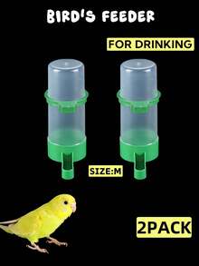 1pc/2pcs/3pcs Bird Automatic Drinker & Feeder, Parrot Water Bowl, Chicken Feed Cup & Cage Accessories