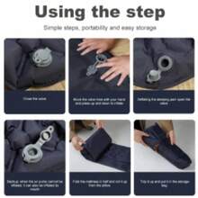 Inflatable Mat Camping Sleeping Self Inflating Mattress Bed Air Pillow Hiking UK - UK-H298901 - View 7