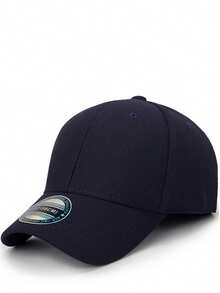 1pc Men's Stretch Fit Baseball Cap - Lightweight Structured Hard Buckram, Fully Closed Sunshade Design For Outdoor Sports & Casual Wear, All-Season Hat (Hand Wash Only), Woollike Fabric Stylish Headwear, Breathable Material, Adjustable Headwear, Fashionconscious Men - Multicolor - View 10