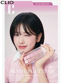 Clio K-Beauty PRO EYE PALETTE AIR，12 色眼影盘，一体式彩妆盘，哑光闪光眼影，腮红，高光，眼影，日常彩妆，韩妆
