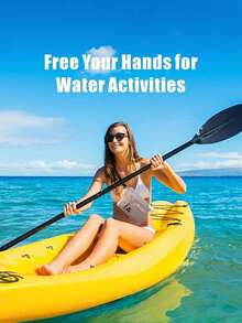 防水游泳包，密封浮动潜水腰包，水下手机壳，干式单肩包，适合海滩、划船、运动。大容量防水手机袋，三层密封触摸屏防水手机腰包，适合游泳、漂流和潜水防水手机收纳袋 - 确保手机干燥存放，适合暑假、潜水、游泳、海滩手机壳。