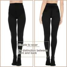 Citystl Opaque Black Tights Women, 80D Tummy Compression Plus Size Tights, Control Top Microfiber Pantyhose Women - Clover Green - View 11