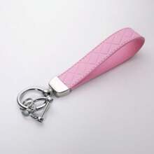 1 pièce Porte-clés en alliage de zinc et style simple unisexe, en noir, blanc, rouge, rose, orange. Convient pour diverses clés et porte-clés de voiture