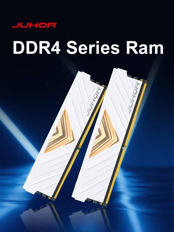 Memoria RAM de escritorio JUHOR DDR4 8GB x 2 16GB x 2 3200MHz Blanca