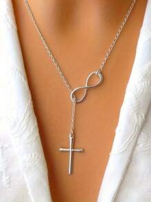 Lucky Octopus Cross Pendant Necklace, Bohemian Style Neck Decoration Jewelry, Perfect For Birthdays, Graduation Ceremonies, Christmas, Daily Gatherings - Beach Vacations - Valentine's Day Gifts