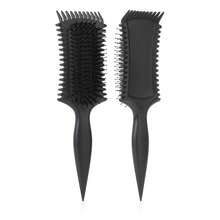 适用于卷发、波浪发和卷曲发的卷发梳 - 气流空心设计，可快速干燥并增强卷发，防毛躁顺发梳，干湿两用，轻巧无拉力梳，适合儿童、青少年和小女孩，非常适合旅行、居家、沙龙，用于定型卷发的梳子