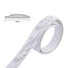 1pc 1m/39.37in 3D PVC Self-Adhesive Decorative Soft Line Baseboard Ceiling Decor Line Wall Decor 3D Wall Sticker Home Decor - Multicolor - View 17