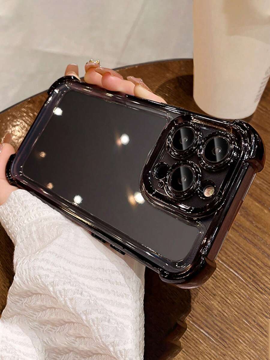 1 Stück transparente stoßfeste Handyhülle mit 4 Ecken, kompatibel mit iPhone 16 PROMAX, 11, 12, 13, 14 Pro Max, XR, 15, 15 Pro, 15 Pro Max, Galaxy A05, A15, A25, A35, A55, S23, S24, Redmi, wasserdicht, kratzfest und sturzfest