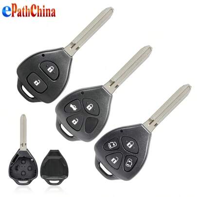 2/3/4 Button Car Remote Key Case For Corolla, Camry, RAV4, Crown