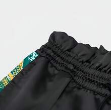 Adidas 三葉草女子2025春季新款舒適三條紋休閒褲收口梭織運動長褲 - 黑色 - 查看 5