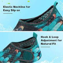 Scurtain Barefoot Shoes Women Men Beach Swim Aqua Socks Summer Quick-Dry Sandals Slippers - 綠色 - 查看 2