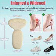 1 Pair Durable Heel Adjusters - Anti-Skid Stabilizers And Comfortable Insoles - Instantly Adjust Shoe Size By 1/2 - Fashion High Heel Size Converter