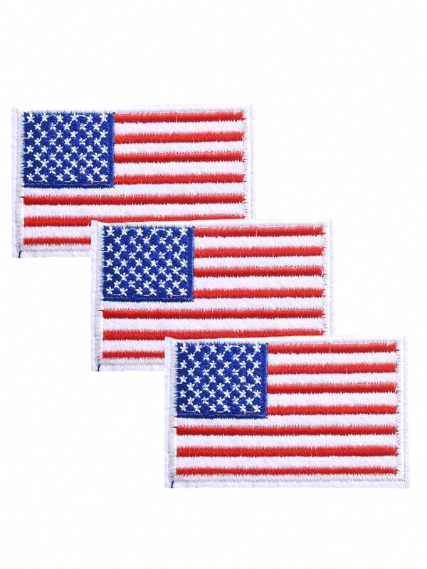 1/2/4pcsIndependence Day Patches, Clothing Sewing Patches, American Flag Patches, Independence Day Clothing Patches, DIY Clothing Patches