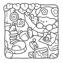 (110 Pages/265g)Dreamy Friends: Coloring Book For Adults And Teens Featuring Little Animal Friends And Fantasy Characters In Funny And Cozy Adventures, Super Cute Animal Characters With Easy And Simple Designs For Relaxation,Back To School,School Supplies