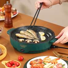 MultiCooker Frying Pan 220V Househould Barbecue Fried Steak Fish Omelette Frying Pan Non-Stick Cooking